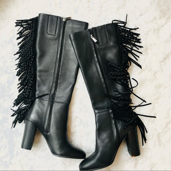 KENNETH COLE Justin Fringe Boot Studs Sz 6.5 - Picture 10 of 13